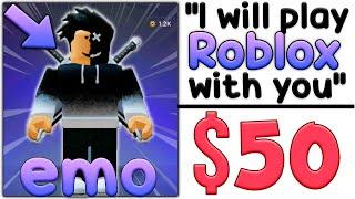 I PAID a stranger to play ROBLOX with ME