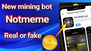 NOTMEME coin airdrop | HotCoin Mining New Update || Not coin again | bright vision1