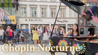 Street Piano Performance | Chopin - Nocturne in C Sharp Minor | YUKI PIANO