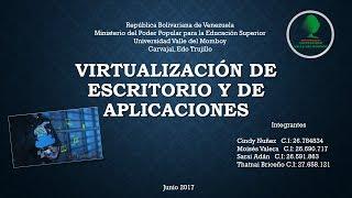 Virtualizacion de Escritorio y de Aplicaciones