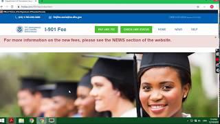 How to pay SEVIS fee for I20 online (F1 USA Student)