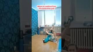 Where to continue from plie behind the pole