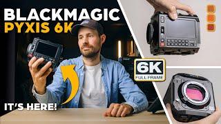 Hands on the new BLACKMAGIC PYXIS 6K camera (first impressions, Cine EVF, battery test & cage)