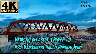 HS2 Aston church rd Washwood Heath Birmingham England 4K