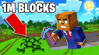 I Mined 1M Blocks While Being Hunted!