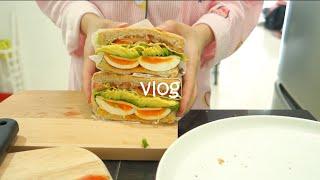 Vlog: Making all the food that I love | Sandwich | Tomyam Noodles | Cabonara Spaghetti