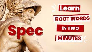 Root Word SPEC: Look, Watch, See | Latin Root Words for Kids