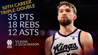 Domantas Sabonis 35 pts 18 rebs 12 asts vs Suns 23/24 season