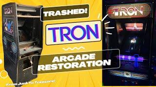 "Trashed" Tron Arcade Restoration!