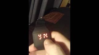 How to set time on rubber / silicone led watch,