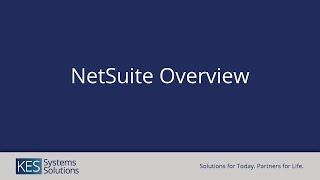 NetSuite Cloud ERP Overview