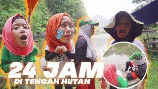 JATUH DI SUNGAI! 4 CEWEK 24 Jam Di Tengah Hutan, Gen Halilintar Girls Rempong, Ketakutan