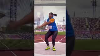 Manju Bala Women's Hammer Throw Qualifying 3st throw #commonwealthgames2022 #gold