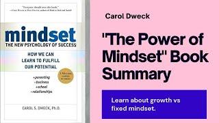 Mindset by Carol Dweck Audiobook | Book Summary