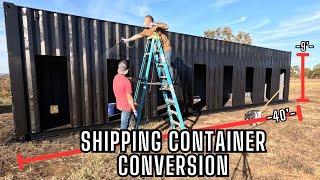 Shipping Container Transformation: Fresh Paint for the Ultimate Chicken Coop Conversion!