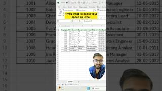 Boost Speed in Excel‼️Learn Amazing 5 Excel Shortcuts #excel #exceltricks #exceltutorial #shorts
