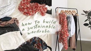 how to sustainably build your wardrobe | inspiroue