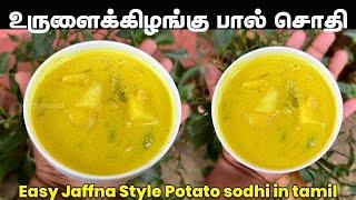 யாழ்ப்பாணத்து உருளைக்கிழங்கு பால் சொதி | Easy Potato sodhi in tamil | Best combo for String Hoppers