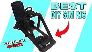 Best DIY Sim Racing Rig For Under $35! (Budget Build w/ Plans)