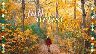 fall artist vlog ༄˖°..ೃ