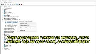 Come aggiornare i driver di Windows singolarmente o tutti insieme con un solo click