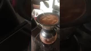 Brewing up a few cups of coffee this morning.