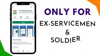 CG Resettlement | Android App For Ex-Servicemen | Government Job For Ex-Servicemen