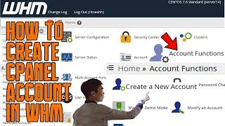 How to create a cPanel account in WHM [STEP by STEP]️