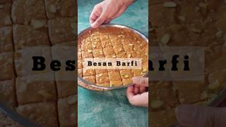 Besan ki Chakki | Besan Barfi Recipe #shorts