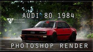 Audi Quattro 80 1984 Photoshop Render Virtual Tuning