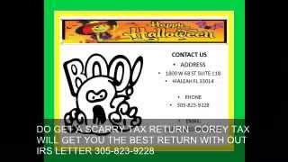 MIAMI LAKES INCOME TAX  DO NOT GET A SCARY TAX RETURN 305-823-9228