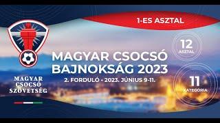 1-es asztal - Péntek - 2023 Magyar Csocsó Bajnokság 2. forduló