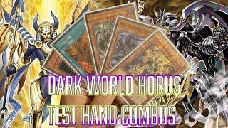 YUGIOH Dark World Horus Test Hand combos NOV 2023