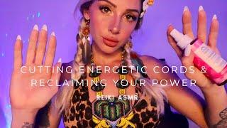 REIKI ASMR for energetic detox  letting go of toxic attachments | sealing your aura in light 