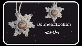 Schneeflocken häkeln ️️ Anhänger