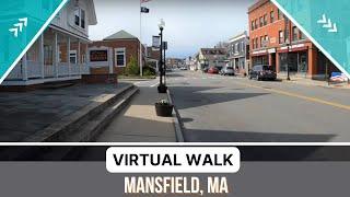 Quintessential Massachusetts Town - Mansfield, MA - Downtown Walking Tour - New England