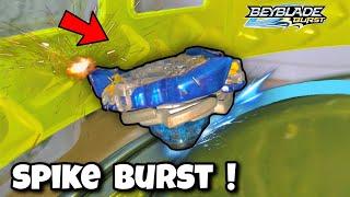 Beyblade burst REAL LIFE spike burst battle - pocket toon