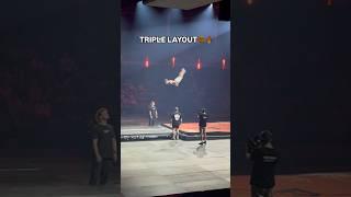 TRIPLE LAYOUT #tumbling #australia #gymnastics #shorts #viral #trending #subscribe #gym