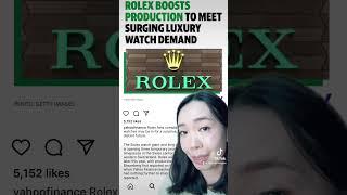 Rolex: luxury watch is the best investment to hedge against inflation!