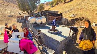 ️Amir & Milad Pour Concrete for Water Tank Platform | Ajav & Mahin Sew Pillows & Comforters