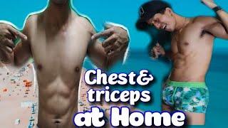 Sariling Sikap ni Panggga Chest&triceps at Home