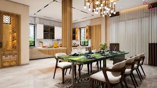 High-End and Premium 2716 Sqft Independent House Interior Design in Kukatpally | Pushpa Interiors