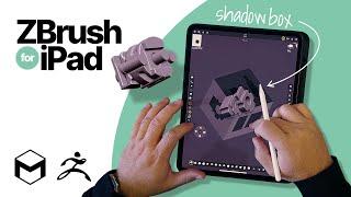 ZBrush for iPad 2024 — using shadow box to create difficult parts