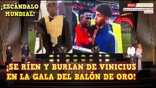 ¡ESCÁNDALO! SE HAN REÍDO de VINICIUS en la TRANSMISION por TV de la GALA del BALON de ORO 2024