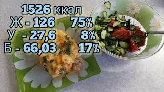 КЕТО. Вкусное меню на 1500 ккал.