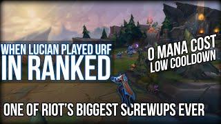When Lucian Broke League of Legends... 6 Years Later | URF in Solo Queue