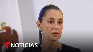 La Presidenta de México responde a amenazas de Trump | Noticias Telemundo