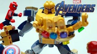 Lego Avengers Thanos Mech Stop Motion Build Animation - 76141