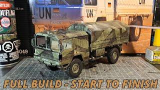 Building the German MAN 5t milgl 4x4 Truck: 1/35 Scale Model Kit from Revell