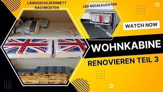 Längsschläferbett selber bauen, Led Rückleuchten Upgrade